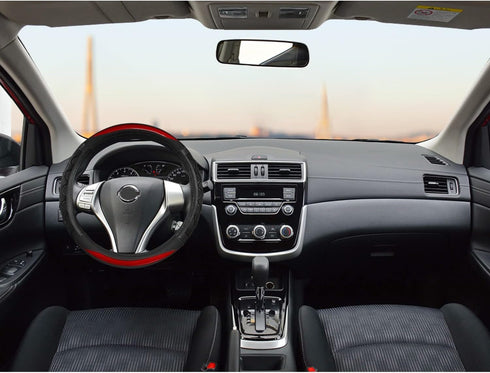GIANT PANDA Steering Wheel Cover for Nissan Rogue - Car Steering Wheel Cover for Nissan Altima Sentra(Red-Round-Shaped)...
