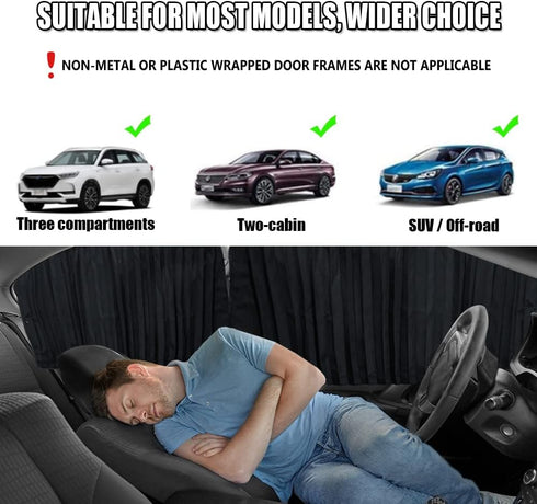 XCBYT Car Window Shades - Car Curtains Side Window Sun Shades 99% UV Protection Privacy for Breastfeeding Taking a nap Changing Clothes Camping 2 ...