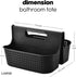 ALINK Portable Plastic Shower Caddy Basket, Large Cleaning Supply Tool Caddy Organizer Storage Tote with Handle for Bathroom, College, Garden, Cab...