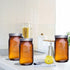 eleganttime Amber Glass Mason Jars 32 oz Wide Mouth with Airtight Lids and Bands 6 Pack Large Glass Canning Mason Jars Quart,Great for Canning Jar...