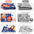Vicloon Baby Books Toys, 2PCS Baby Books 6 to 12 Months, Touch and Feel Transport and Space Theme Crinkle Cloth Book, Tummy Time Soft Books Toys f...