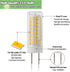 G8 LED Bulb Dimmable 7W Equivalent to G8 Halogen Bulb 75W-80W, GY8.6 /G8 Bi-Pin Base Light Bulb AC 120V G8 Bulb for Under Cabinet Light, Under Cou...