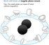 Happy Bell (12 Pack) Mini Mount Metal Plate with Adhesive for Collapsible Grip & Magnetic Phone Car Mount Holder Cradle (Compatible with Magnetic ...
