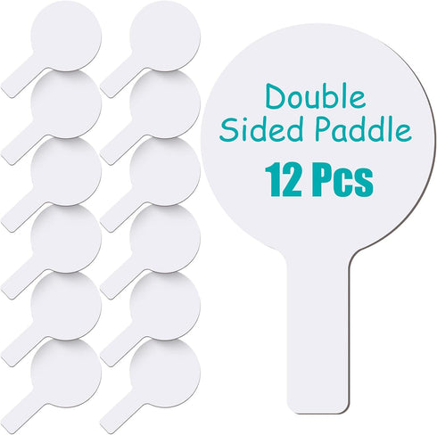 Zhehao Dry Erase Answer Paddles Bulk DIY Christmas Paddles for Games Double Sided Mini Handheld Dry Erase Answer Board Auction for Christmas Games...