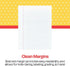 School Smart 85243 Cursive Ruled Notebook Paper with Margin - 8 in x 10 1/2 in - Ream of 500 - White - 085243...