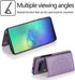 NKECXKJ Design for Samsung Galaxy S10E Case with Tempered Glass Screen Protector Credit Card Holder Slot, PU Leather Wallet Phone Cases Stand Kick...