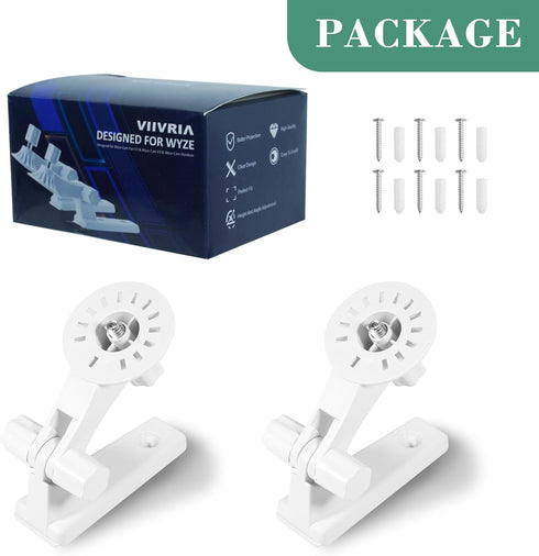 2-Pack Wall Mount, Specially Designed for Wyze Cam Pan V3, 180° Tilt Adjustable - Easy Installation (Camera NOT Included)...