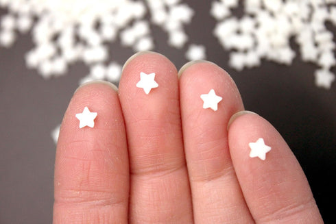 Stars 700 Pk, Heart Shape 350 Pk, Micro Glow in The Dark Polymer Clay - Mini Semi-Flexible Star for Miniature Craft, Memorial, Labor Day, July 4th...