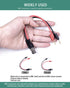 BNC Test Leads, BNC (F) to Stackable Pin Tip Plugs, Test Lead Breakout Cable for Multimeter...