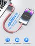 Coiled USB C Cable, 3FT Coiled Lightning Cable,USB C + Lightning Charger Cord 60W Fast Charging USB C iPhone 15 Cable for Car CarPlay & Android Au...