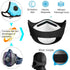 LSGTT Personal Smart Electric Air Face Mask,Reusable Wearable Air Purifiers Mask,With Fan for Air Supply, Used for Cycling,Running, Weeding, Outdo...