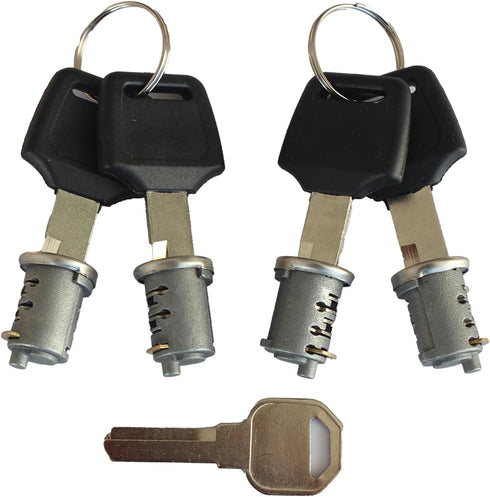 4 Pack Lock Cylinders Compatible with Yakima Car Roof Rack System Components SKS Lock Cores, Includes 4 Cylinders Cores, 4 Opening Keys and 1 Cont...