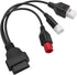 OBD2 Diagnostic Cable Fit for Yamaha Kline Euro5 Motorcycle 16 Pin to 3Pin 4Pin 6Pin OBD2 3 in 1 Diagnostic Adapter...