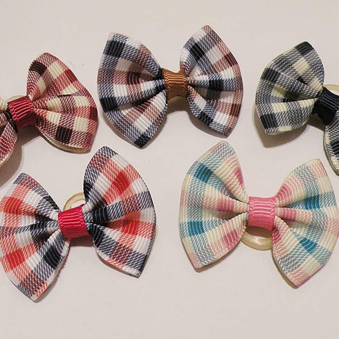Pet Headdress Bowknot Flower Pet Dog Accessories Long-haired Princess Style Headdress Dress Up Dog Hairpin Randomly (50pcs Bow headdress)...