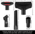 Universal Vacuum Attachment Kit Wet Dry Plastic Vacuum Hose Adapter 1-1/4" Vacuum Cleaners Accessories with Horse Hair Brush Extension Wand Flexib...