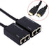 30M HDMI Extender Repeater by CAT5e, Sender + Receiver, TMDS DDC Over RJ45 CAT5e CAT6 LAN Ethernet Balun Extender Adapter Up to 1080P Supports 3D,...