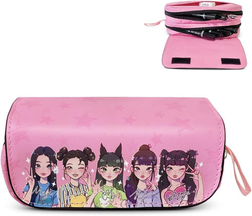 Kpop New NWJS Jeans Merch Marker Pen Organizer Big Storage Pen Pouch Bag for Office Supplies...