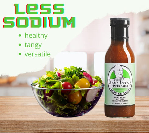 Unkle Drew'z Ginger Sauce, Dressing and Marinade, 12 fl oz, Less Sodium...