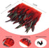 Shekyeon 2yards Rooster Feather Fringe Trim for Costume Decoration (Red)...