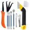 14pcs Grout Removal Tool, Caulking Removal Tools Tile Grout Saw and Grout Hand Saw with 3 Pieces Extra Blades, Tile Joint Cleaning Tool, Caulking ...