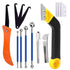 14pcs Grout Removal Tool, Caulking Removal Tools Tile Grout Saw and Grout Hand Saw with 3 Pieces Extra Blades, Tile Joint Cleaning Tool, Caulking ...