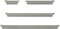 Melannco Floating Wall Shelves for Bedroom, Living Room, Bathroom, Kitchen, Nursery, Set of 4, Gray, 4 Count...