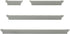 Melannco Floating Wall Shelves for Bedroom, Living Room, Bathroom, Kitchen, Nursery, Set of 4, Gray, 4 Count...