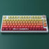 JOMKIZ PBT Keycaps,129 Keys Dye Sublimation Cherry Profile Keycaps with 6.25U Spacebar Autumn Keycap Set for Cherry MX Switches ISO/ANSI Layout Me...