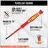 HORUSDY 1000V 6-Piece Mini Insulated Screwdriver Set, Magnetic Tip Mini Electrician Screwdriver Set Slotted(1.8mm,2.0mm2.5mm,3.0mm), Phillips: (PH...