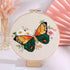 GLTAYLMY 3 Pack Embroidery Kits with Butterfly Pattern for Beginner Adults,Cross Stitch Kits with 1 Plastic Embroidery Hoops,Needles and Color Thr...