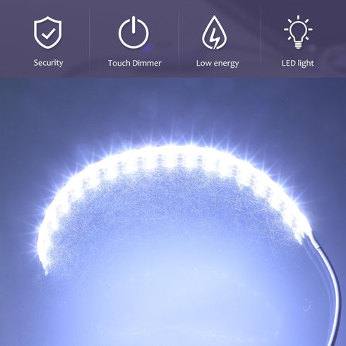 LED Strips Sewing Machine Cold White Light Self-Adhesive LED Strip Light 2 Meters 5V USB 6500K...