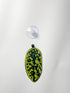 4.33 inches Artificial Plant Leaf Betta Hammock Fish Rest Bed Aquariums Supply Leaves (Army green)-3 Pcs...