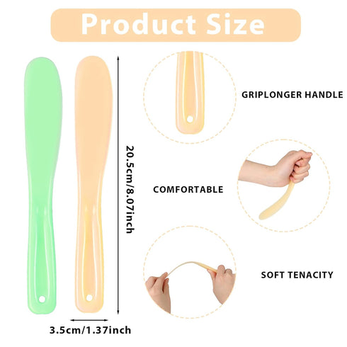 10 PCS Face Mask Applicator Plastic Cosmetic Spatula Multipurpose Jelly Mask Applicator Face Makeup Spatula Reusable Beauty Spatula Skincare Tools...