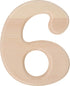 Hillman 847327, 6.5-Inch Pine House Number 6, Wood...