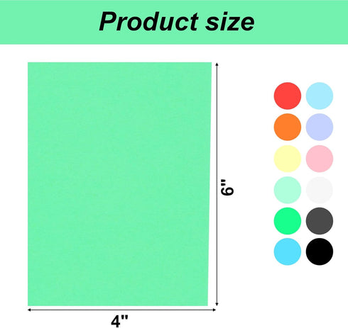 Shindel 100 Sheets Construction Paper for Crafts, 12 Color Cardstock Paper Kids Art Crafts Card for Art Class Invitation Making Scrapbooking Back ...