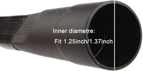 EZ SPARES 25-inch Flexible Crevice Cleaning Tool Replacement for Vacuum Hoses Accepting 1-1/4"(32mm) or 1-3/8"(35mm) Attachment for Home & Car det...