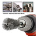 ASNOMY 8Pcs Stainless Steel Bore Brush,1/4''-1'' Inch Stainless Steel Bristles Wire Brush Bore Cleaning Brush Set for Power Drill Cleaning, Abrasi...
