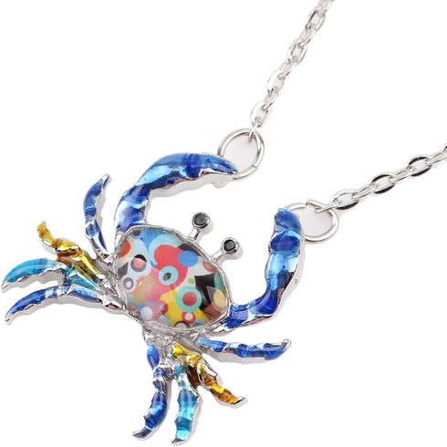 Cute Crab Necklace Pendant Hypoallergenic Jewelry Summer Spring Gifts...