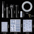 EuTengHao 229Pcs DIY Jewelry Casting Molds Tools Set More Than 120 Designs Contains 8 Silicone Jewelry Resin with 70 Designs,1 Earring Molds with ...