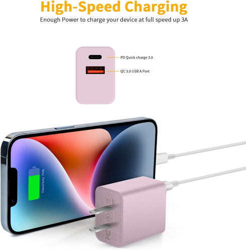 USB C Charger Block, Watch Se Block, 2023 Upgrade Dual Port Fast Charging Block Cube Box Brick Plug Adapter Compatible with New Watch SE Series 8 ...