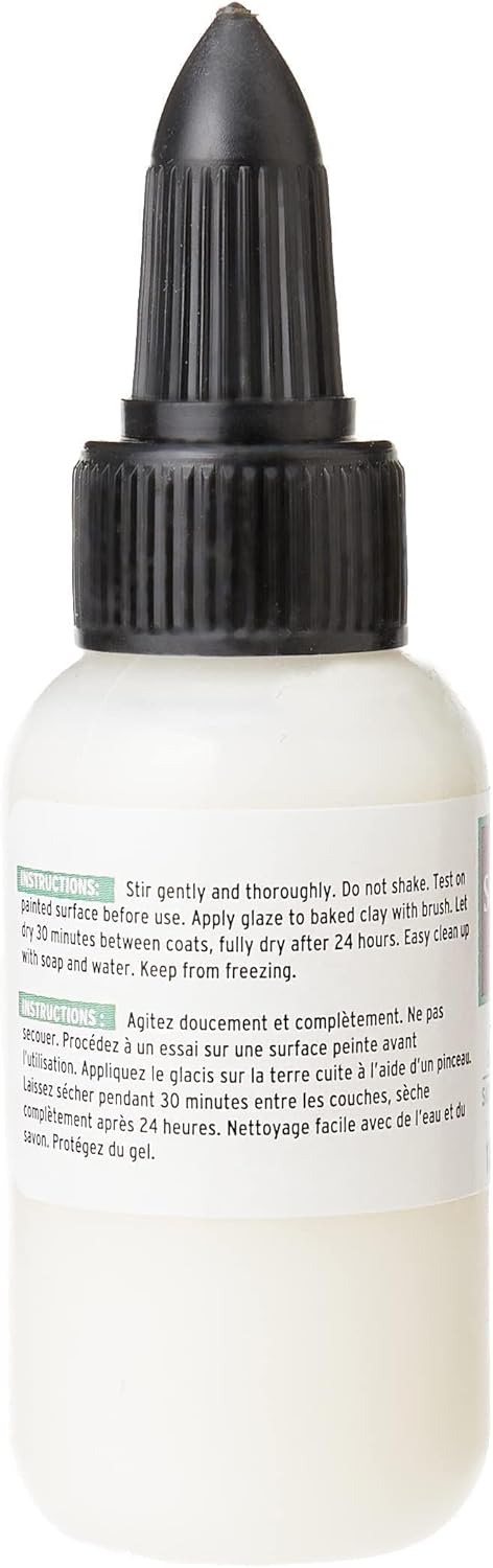 Sculpey® Satin Glaze, Non Toxic, 1 fl oz. bottle with precise flow twist cap. Will add a satin finish to your baked polymer oven-bake clay creatio...
