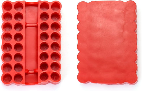 QWORK Screw Bit Holder Storage Box, 4 Pack 33 Hole Hex Bit Holder Rack...
