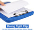 Clipboard a4 Clip File A4 Binder Storage Nursing Clipboard,Heavy Duty Plastic Storage Clipboard with Low Profile Clip,Nursing Clipboard Folder Sid...