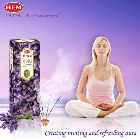 Hem Lavender Incense Sticks – 100g Pack of 2 (200g Total) – Long-Lasting Aromatherapy for Relaxation, Meditation & Home Fragrance....