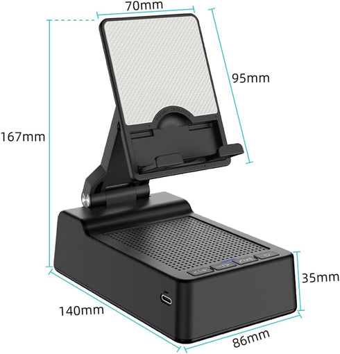 Birthday Gifts for Men,Cell Phone Stand with Wireless Bluetooth Speaker and Anti-Slip Base HD Surround Sound for Home with Bluetooth Speaker for D...