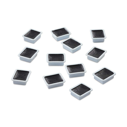 PRANG Refill Pans for Half Pan Watercolor Paint Sets, 12 Pans per Box, Black (08008)...