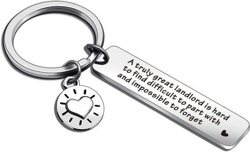 Landlord Gift Financial Advisors Gift Neighbors Gift Moving Away Keychain Landlord Appreciation Jewelry Neighbor Keychain Going Away Keychain Land...