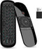 W1 Universal TV Remote Air Mouse, Wireless Keyboard Fly Mouse 2.4GHz Connection Air Remote Keyboard Mouse for Nvidia Shield/Android TV Box/PC/Smar...