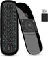 W1 Universal TV Remote Air Mouse, Wireless Keyboard Fly Mouse 2.4GHz Connection Air Remote Keyboard Mouse for Nvidia Shield/Android TV Box/PC/Smar...