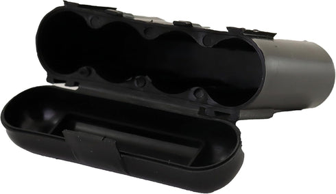 4 Pack AA/AAA / CR123A Black Battery Holder Storage Cases...